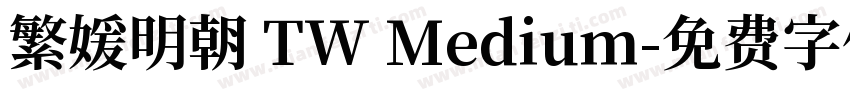 繁媛明朝 TW Medium字体转换